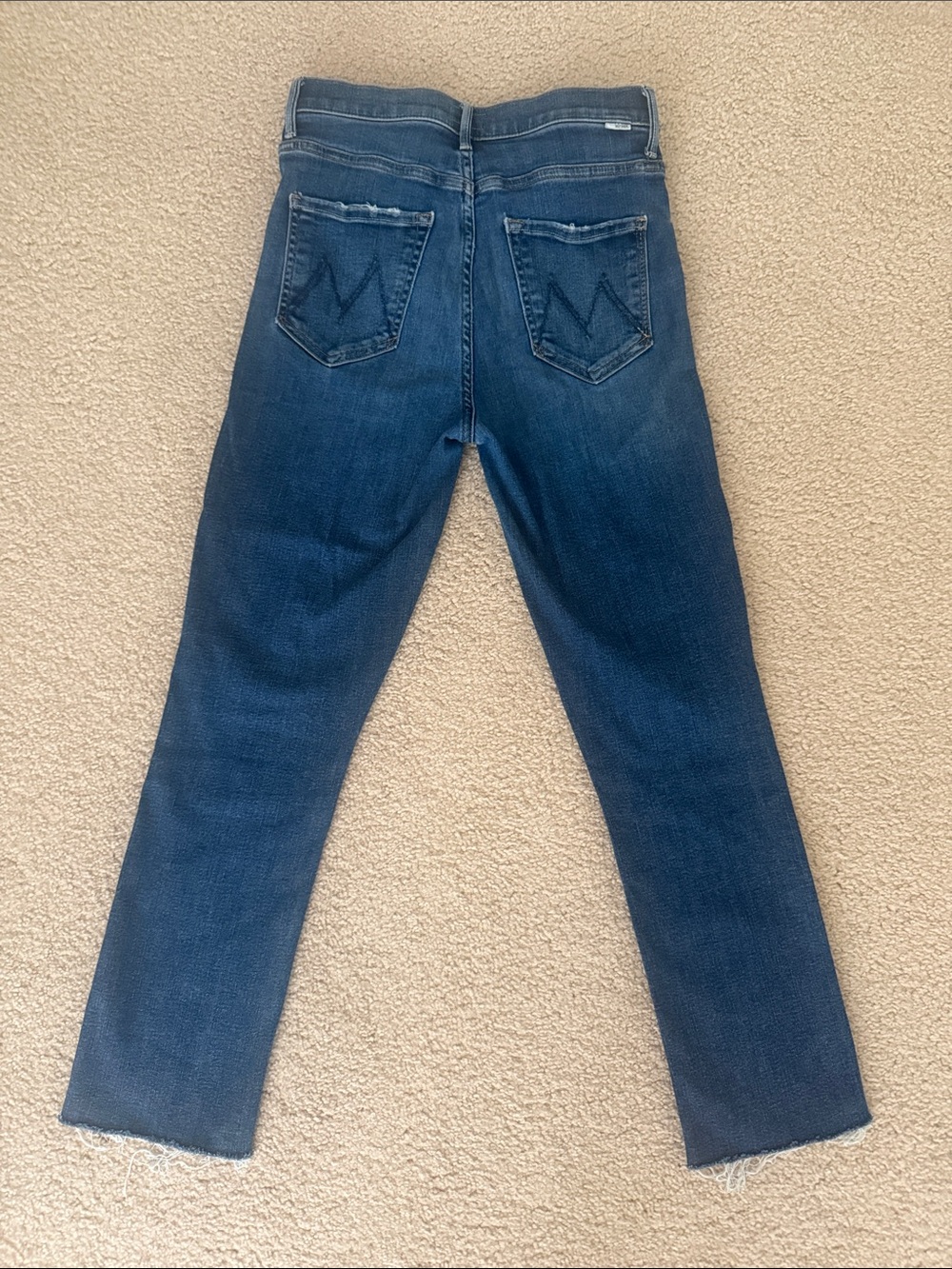 MOTHER Men's Deep Blue Straight Jeans